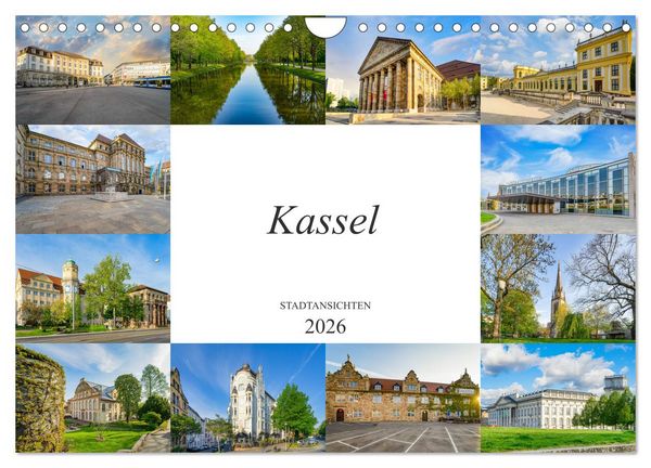 Produktbild: Kassel Stadtansichten (Wandkalender 2026 DIN A4 quer), CALVENDO Monatskalender
