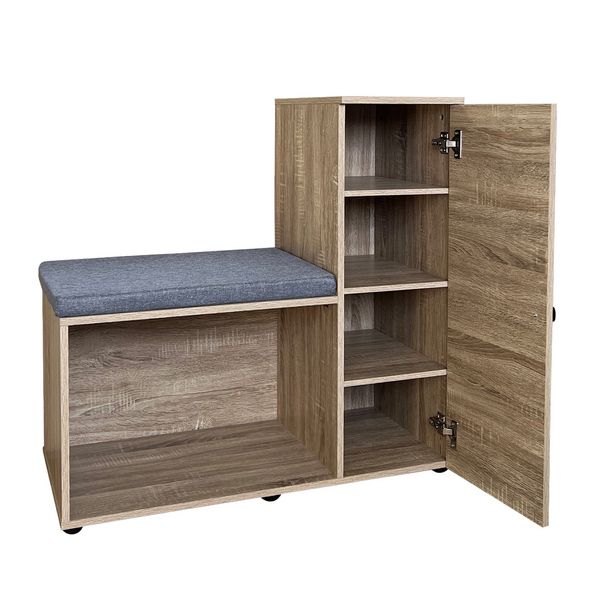 Produktbild: HTI-Living Schuhschrank mit Sitzbank Thekla Sonoma Schuhschrank mit Sitzbank Thekla Sonoma