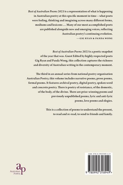 Produktbild: Best of Australian Poems 2023