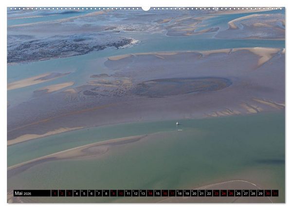 Produktbild: Das Wattenmeer von oben (Wandkalender 2026 DIN A2 quer), CALVENDO Monatskalender