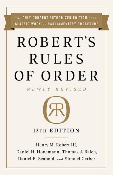 Produktbild: Robert's Rules of Order Newly Revised, 12th Edition
