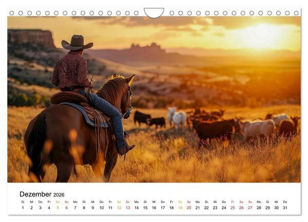 Produktbild: Westernwelt (Wandkalender 2026 DIN A4 quer), CALVENDO Monatskalender