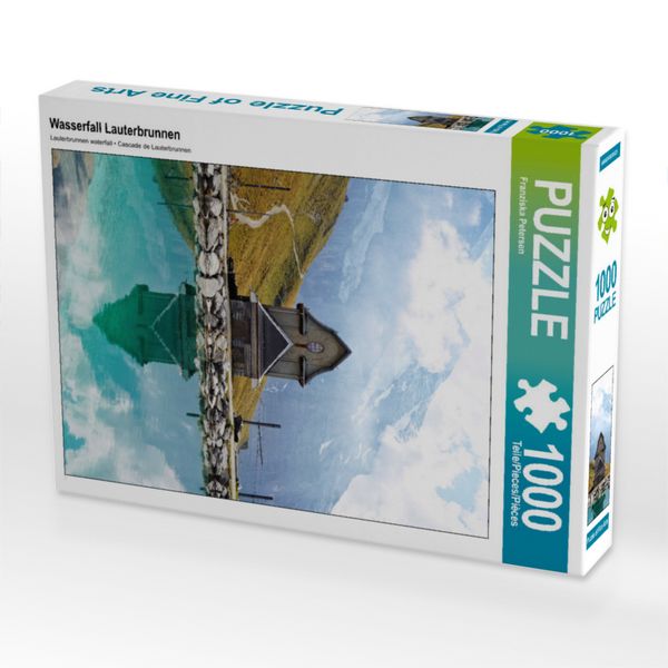 Produktbild: CALVENDO Puzzle Wasserfall Lauterbrunnen | 1000 Teile Lege-Gr&ouml;&szlig;e 64x48cm Foto-Puzzle f&uuml;r gl&uuml;ckliche Stunden