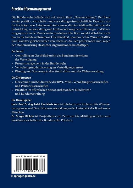 Produktbild: Streitkr&auml;ftemanagement