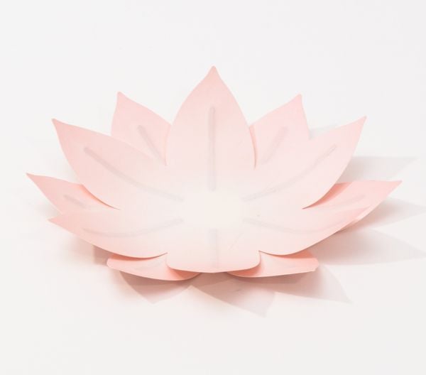 Produktbild: Hanji-Papierschale Wasserlilie Rosa &ndash; Flexible Ablage