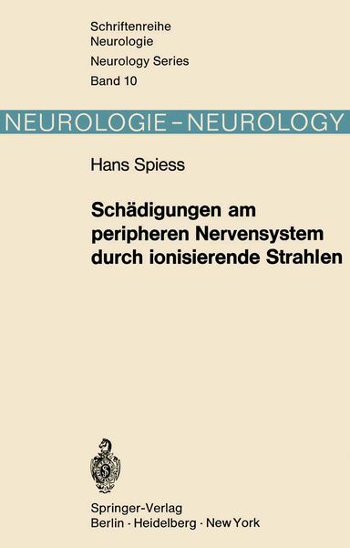 Produktbild: Sch&auml;digungen am peripheren Nervensystem durch ionisierende Strahlen