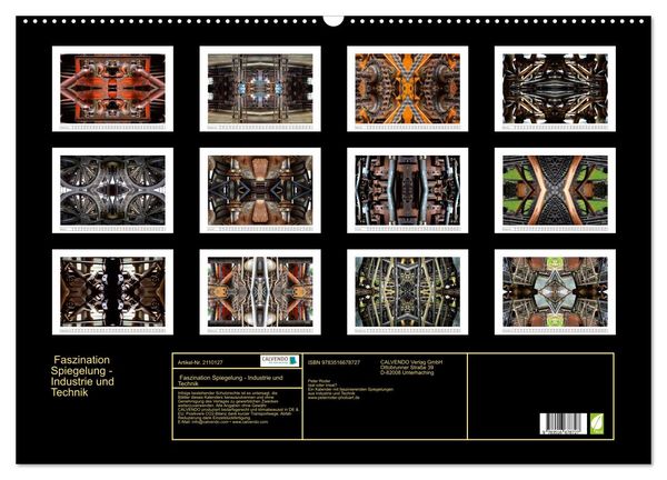 Produktbild: Faszination Spiegelung - Industrie und Technik (Wandkalender 2026 DIN A2 quer), CALVENDO Monatskalender