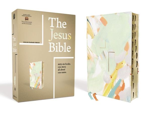 Produktbild: The Jesus Bible, ESV Edition, Leathersoft, Multi-Color/Teal, Indexed