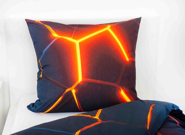 Produktbild: Young Collection 4459268050 - 3D Effekt Bettw&auml;sche , 80x80 cm + 135x200 cm, 100% Baumwolle