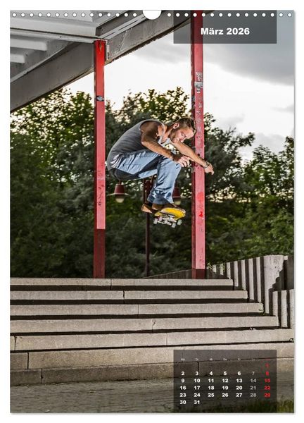 Produktbild: Mit dem Skateboard unterwegs (Wandkalender 2026 DIN A3 hoch), CALVENDO Monatskalender