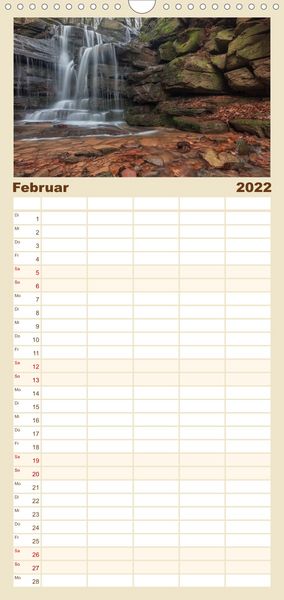 Produktbild: Familienplaner Naturfotografie (Wandkalender 2022 , 21 cm x 45 cm, hoch)