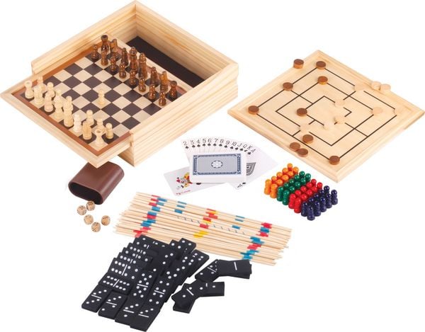 Produktbild: Classic Games Holz-Spielesammlung 50 in 1