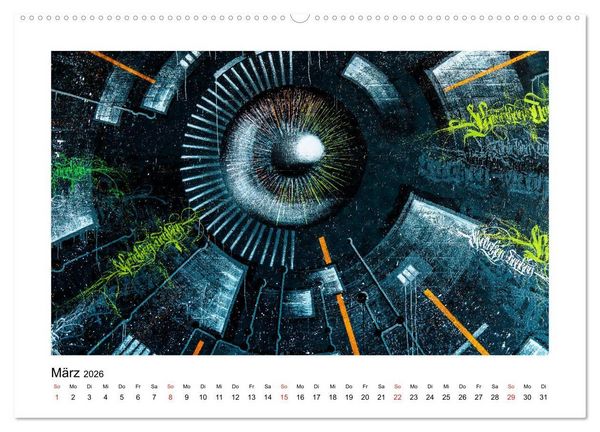 Produktbild: Streetart for home Michael Jaster (hochwertiger Premium Wandkalender 2026 DIN A2 quer), Kunstdruck in Hochglanz