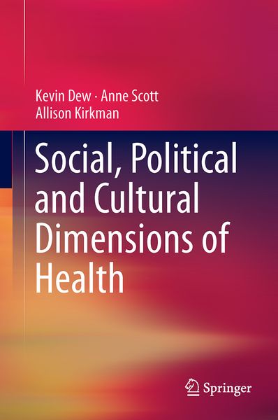 Produktbild: Social, Political and Cultural Dimensions of Health