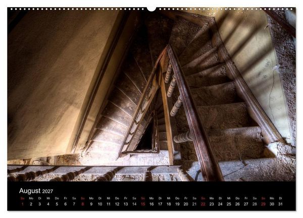 Produktbild: Verlassene Orte - Die sch&ouml;nsten Treppenh&auml;user (Wandkalender 2027 DIN A2 quer), CALVENDO Monatskalender