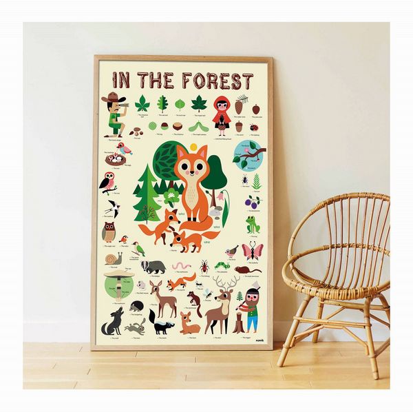 Produktbild: POPPIK - Lernposter & Sticker Wald