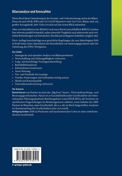 Produktbild: Bilanzanalyse und Kennzahlen