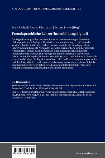 Produktbild: Fremdsprachliche Lehrer*innenbildung digital?
