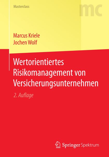 Produktbild: Wertorientiertes Risikomanagement von Versicherungsunternehmen