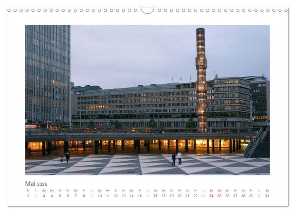 Produktbild: Stockholm - Licht des Nordens (Wandkalender 2026 DIN A3 quer), CALVENDO Monatskalender