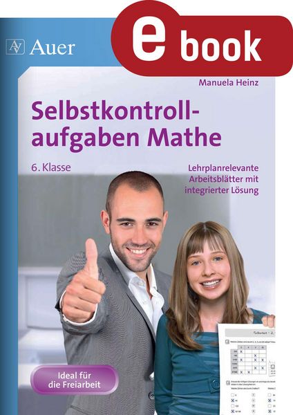 Produktbild: Selbstkontrollaufgaben Mathematik Klasse 6