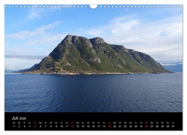 Produktbild: Impressionen von Norwegen entlang der Hurtigruten (Wandkalender 2026 DIN A3 quer), CALVENDO Monatskalender