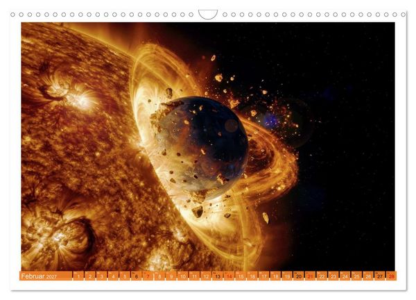 Produktbild: Planeten - Kollisionen (Wandkalender 2027 DIN A3 quer), CALVENDO Monatskalender
