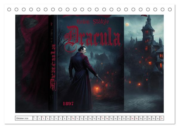 Produktbild: Coversch&auml;tze der Weltliteratur (Tischkalender 2026 DIN A5 quer), CALVENDO Monatskalender