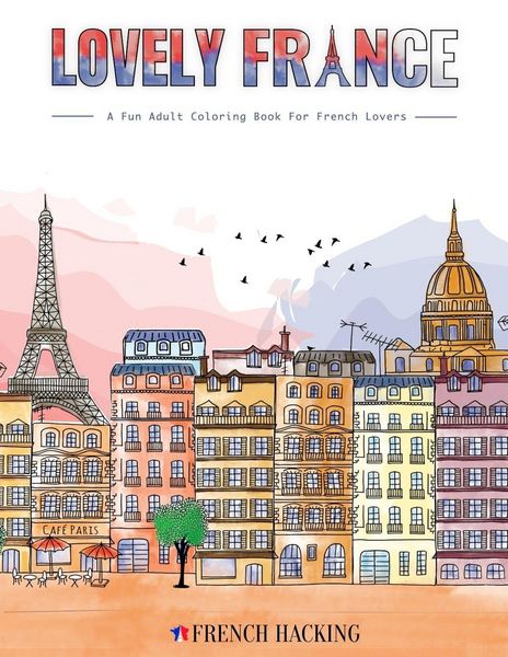 Produktbild: Lovely France - A Fun Adult Coloring Book For French Lovers