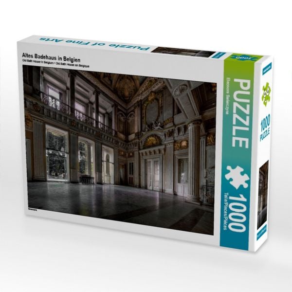 CALVENDO Puzzle Altes Badehaus in Belgien | 1000 Teile Lege-Größe 64x48cm Foto-Puzzle für glückliche Stunden