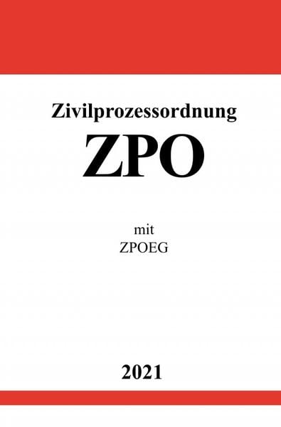 Zivilprozessordnung (ZPO), Taschenbuch von Ronny Studier, Epubli, 9783754915714