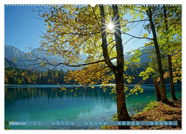 Produktbild: Bergseen zum Tr&auml;umen (hochwertiger Premium Wandkalender 2026 DIN A2 quer), Kunstdruck in Hochglanz