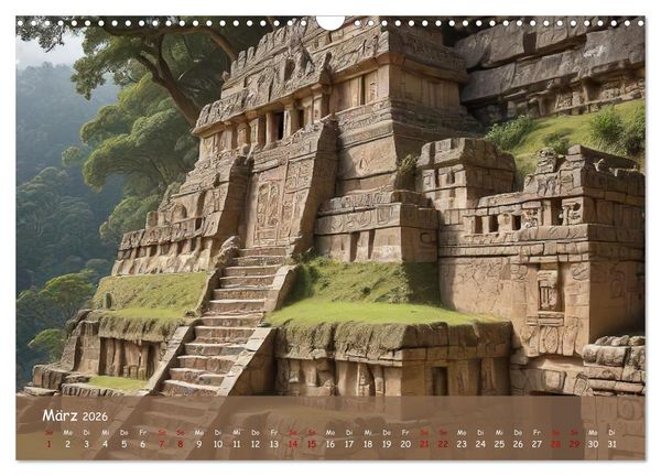 Produktbild: Faszination Maya: Einblicke in eine versunkene Welt (Wandkalender 2026 DIN A3 quer), CALVENDO Monatskalender