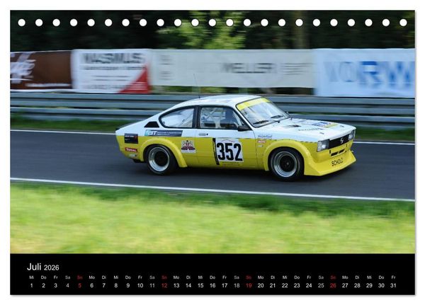 Produktbild: Bergrennen im Opel (Tischkalender 2026 DIN A5 quer), CALVENDO Monatskalender