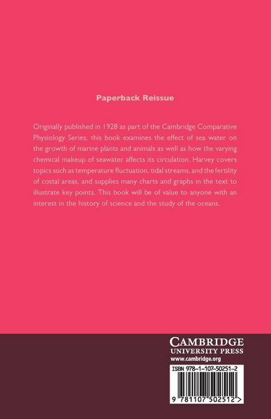 Produktbild: Biological Chemistry and Physics of Sea Water