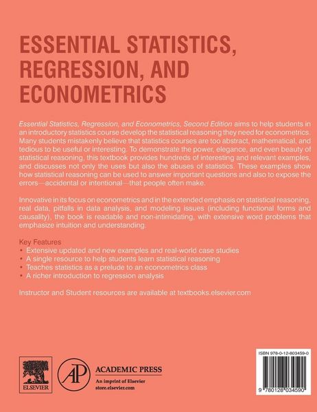 Produktbild: Essential Statistics, Regression, and Econometrics