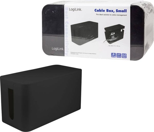 Produktbild: LogiLink KAB0060 Kabel-Geh&auml;use 115 x 235 x 120 Kunststoff Schwarz 1 St.