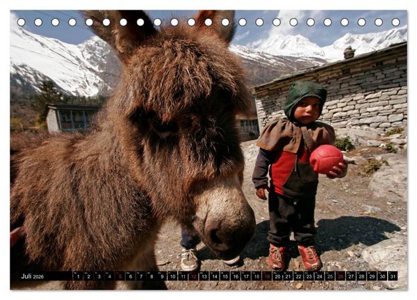 Produktbild: Nepal - Jomsom Trek (Tischkalender 2026 DIN A5 quer), CALVENDO Monatskalender