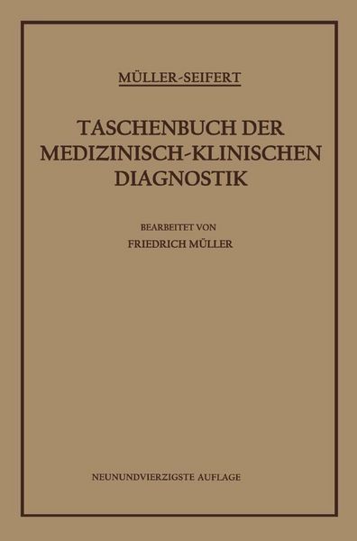Produktbild: Taschenbuch der Medizinisch-Klinischen Diagnostik