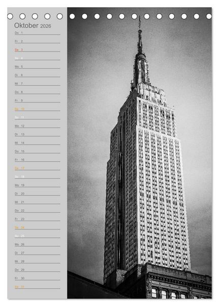 Produktbild: New York Vertical (Tischkalender 2026 DIN A5 hoch), CALVENDO Monatskalender