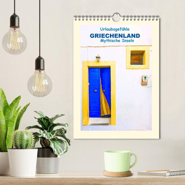 Produktbild: Urlaubsgef&uuml;hle - Griechenland Mythische Inseln (Wandkalender 2026 DIN A4 hoch), CALVENDO Monatskalender