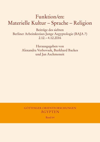 Produktbild: Funktion/en: Materielle Kultur - Sprache - Religion
