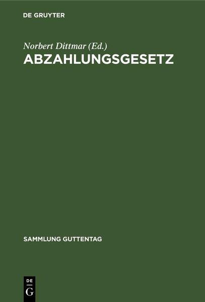Produktbild: Abzahlungsgesetz
