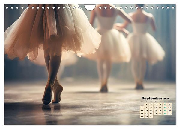 Produktbild: BALLETT - ein Hauch Magie (Wandkalender 2026 DIN A4 quer), CALVENDO Monatskalender