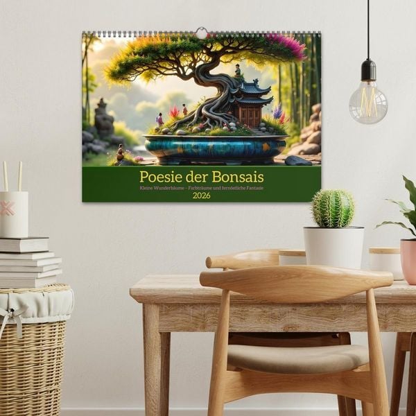Produktbild: Poesie der Bonsais (Wandkalender 2026 DIN A3 quer), CALVENDO Monatskalender