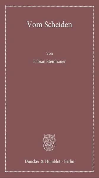 Produktbild: Vom Scheiden.