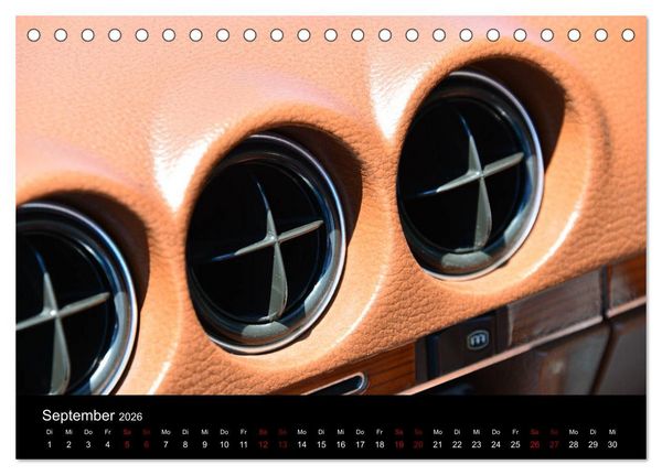 Produktbild: Mercedes SL W107 - zeitlose Eleganz (Tischkalender 2026 DIN A5 quer), CALVENDO Monatskalender