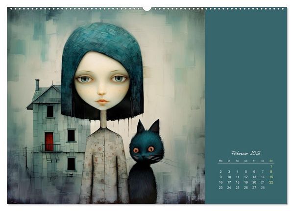 Produktbild: Die Katze - mein Freund (hochwertiger Premium Wandkalender 2026 DIN A2 quer), Kunstdruck in Hochglanz