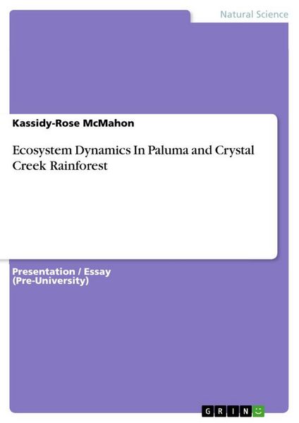 Produktbild: Ecosystem Dynamics In Paluma and Crystal Creek Rainforest