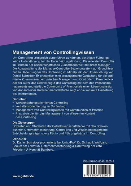 Produktbild: Management von Controllingwissen